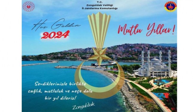 Zonguldak İl Jandarma Komutanlığından yeni yıl mesajı